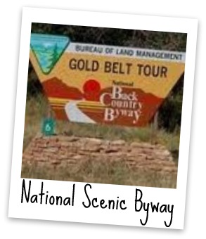 Gold Belt Tour Sign